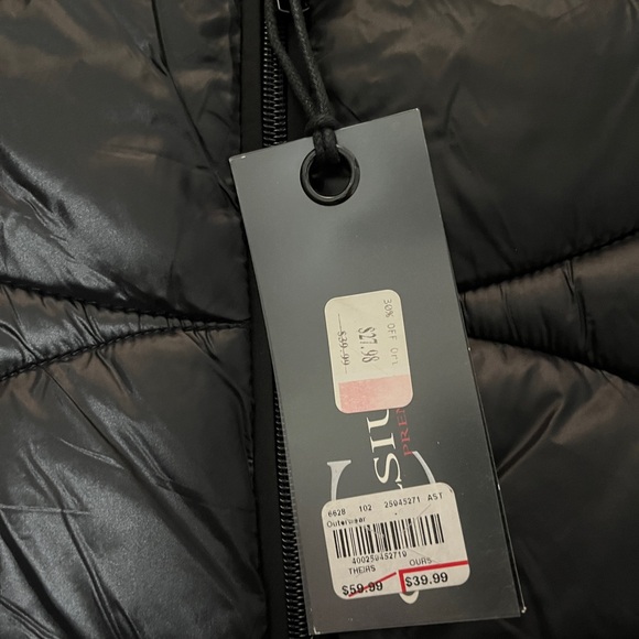 Women's Black Hooded Puffer Coat - Picture 2 of 6